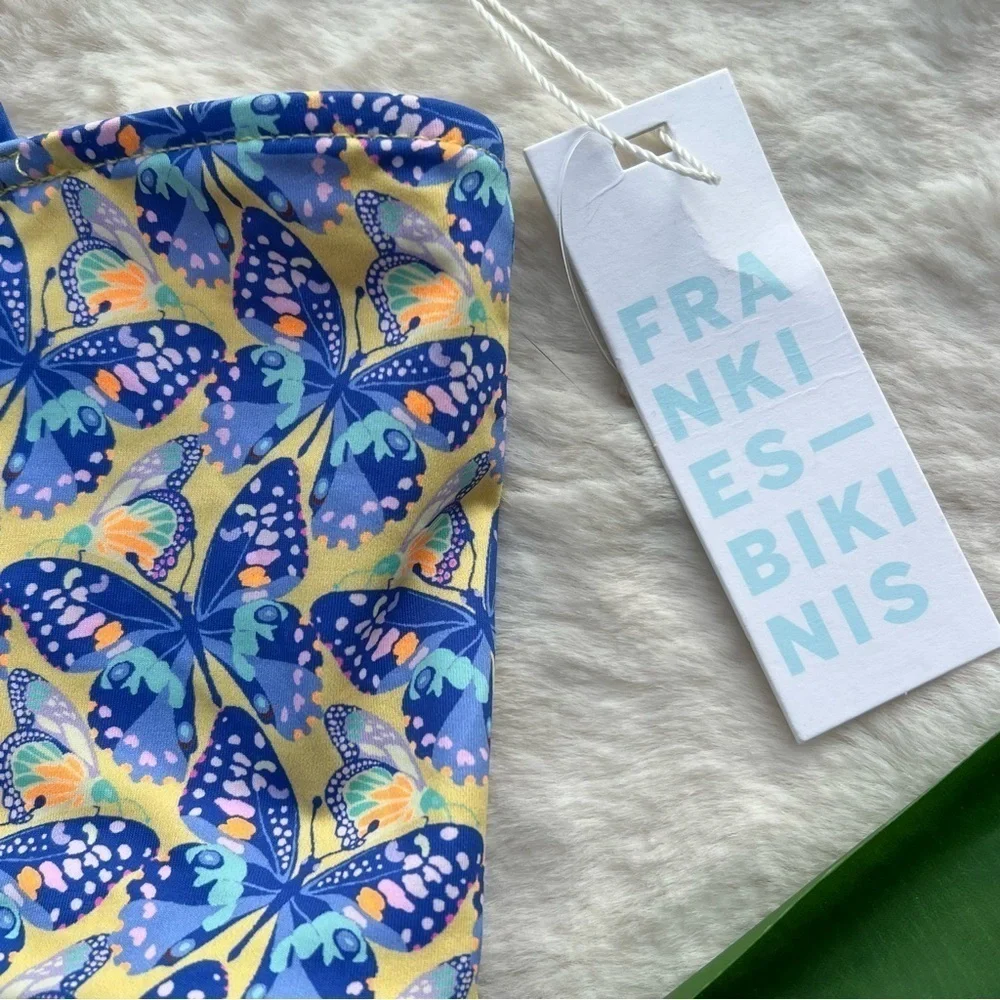 Frankie’s Bikinis Falcon Wrap Y2K Butterfly Bikini Top